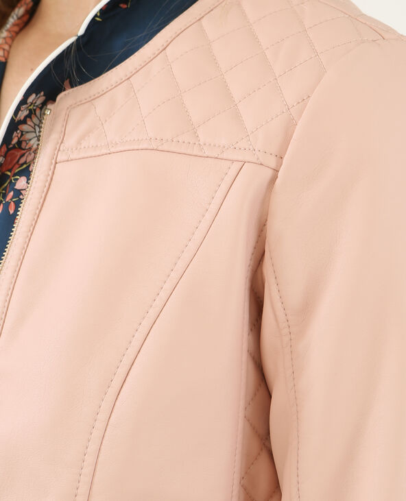 Veste biker rose clair - Pimkie