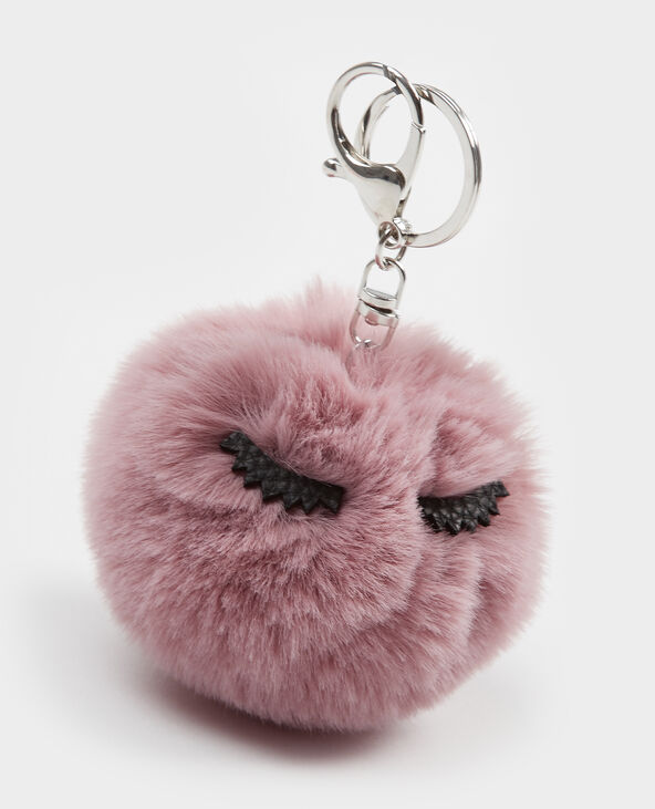 Porte-clés pompon rose clair - Pimkie