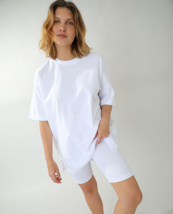 Tee shirt blanc oversize outlet
