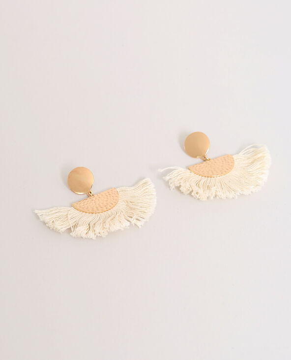 Boucles d'oreilles à pompons doré - Pimkie