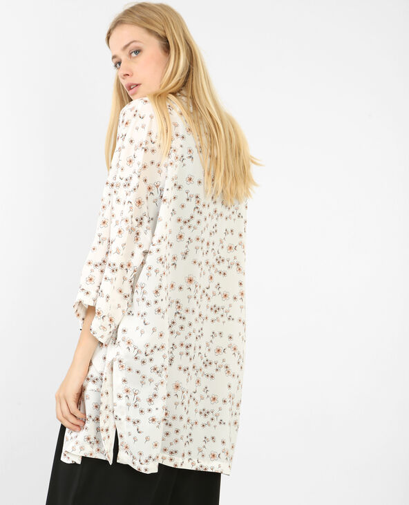 Veste de kimono satinée rouge - Pimkie