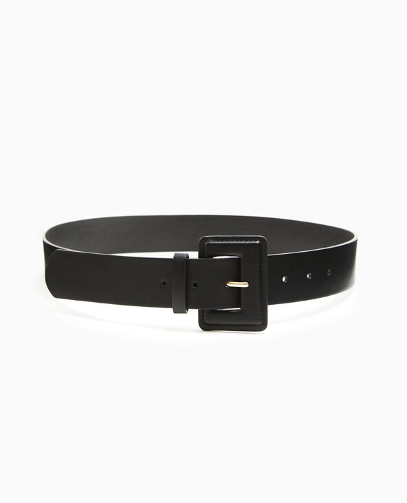 Ceinture avec boucle rectangulaire noir - Pimkie