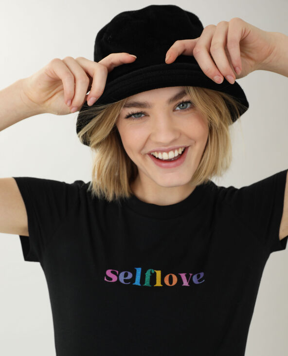T-shirt manches courtes noir - Pimkie