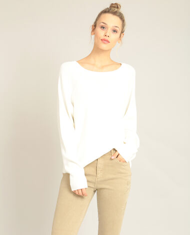 Pull à nœud écru - Pimkie