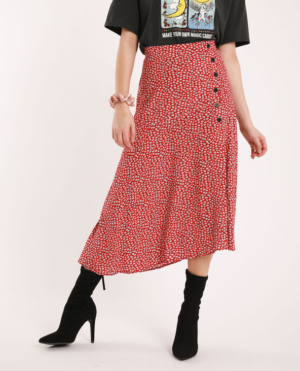 Jupe midi sales fleurs