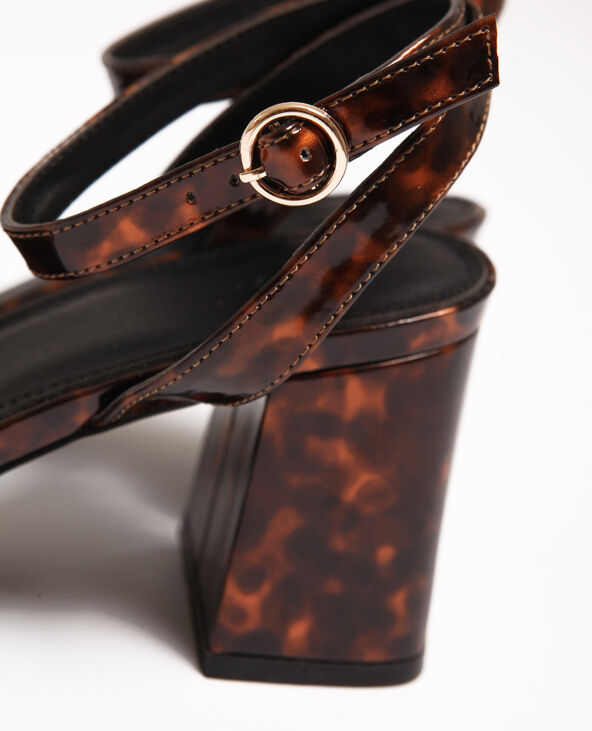 Sandales effet turtle marron - Pimkie
