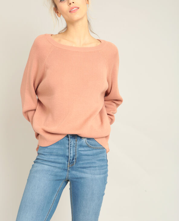 Pull à nœud vieux rose - Pimkie