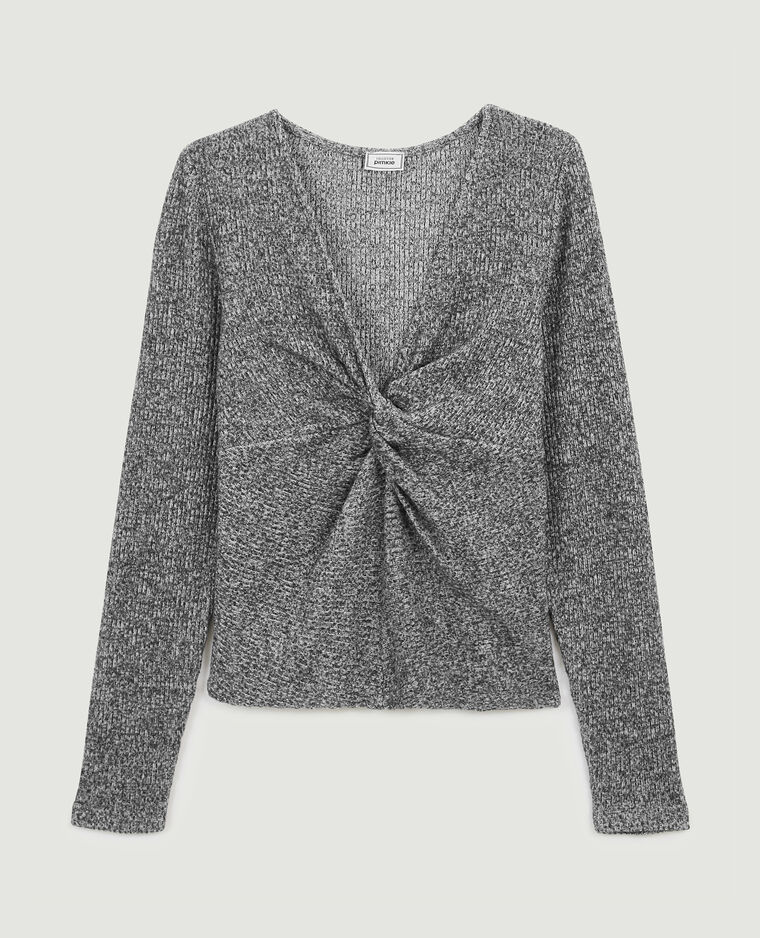 T-shirt manches longues toucher doux gris - Pimkie