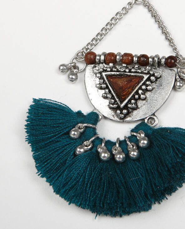Boucles d'oreilles pompons argenté - Pimkie
