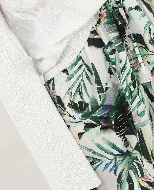 Pull doux à manches pagode blanc - Pimkie