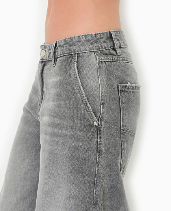 Jean baggy loose taille regular blanc - Pimkie