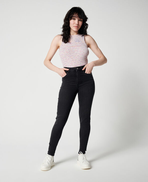 Jean skinny taille haute noir - Pimkie