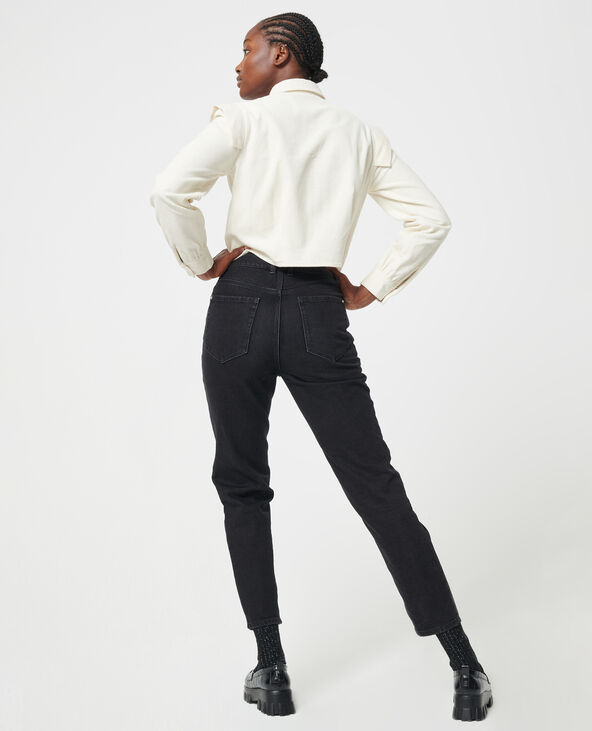 Jean mom taille haute noir - Pimkie