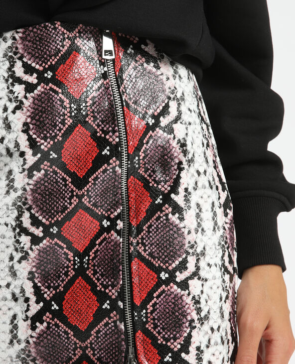 Jupe python rouge deals