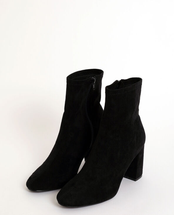 Bottes effet suédine noir - Pimkie