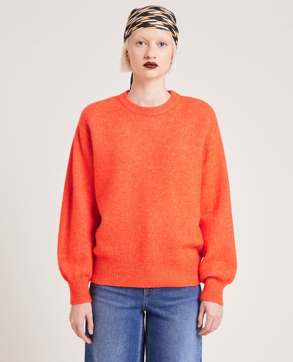 Pull en maille orange - Pimkie