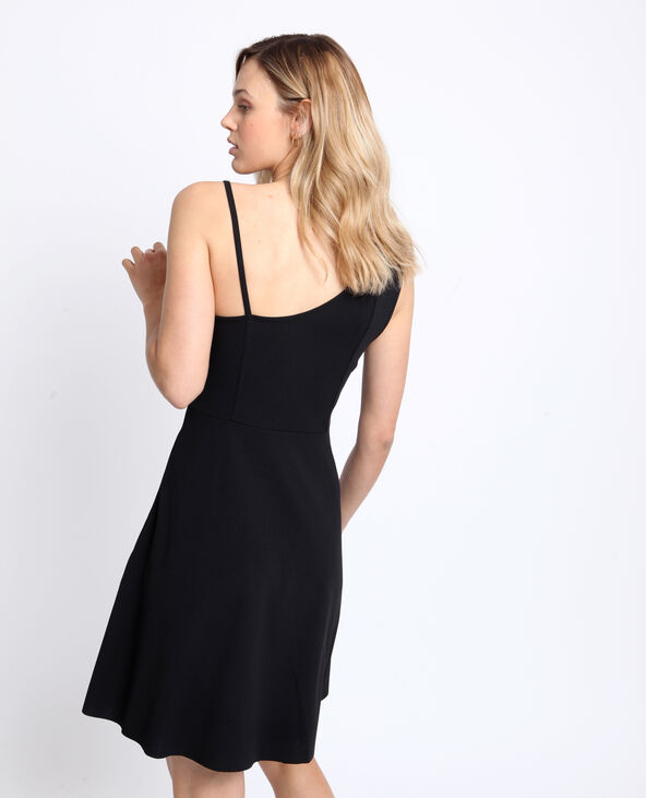 Robe asymétrique noir - Pimkie