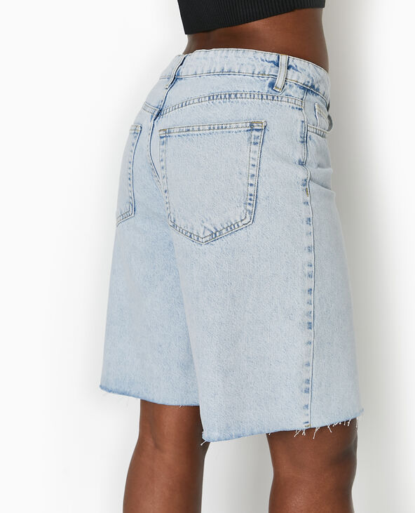 Bermuda loose en jean bleu clair - Pimkie