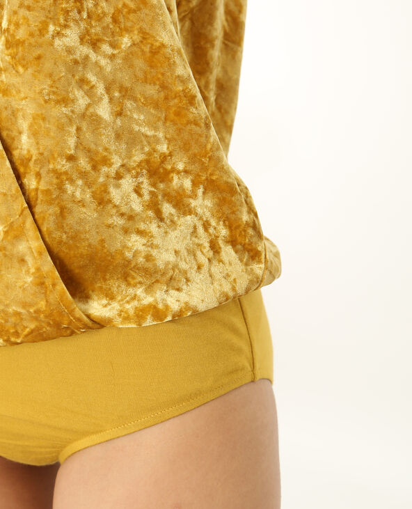 Body croisé jaune ocre - Pimkie