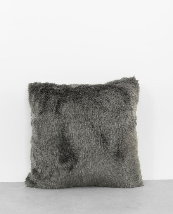Coussin fausse fourrure lilas - Pimkie