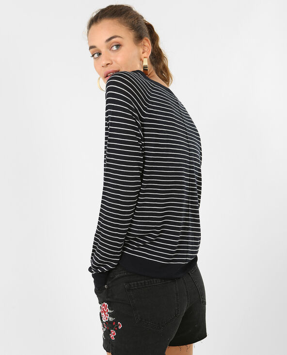 Pull basique léger bleu foncé - Pimkie