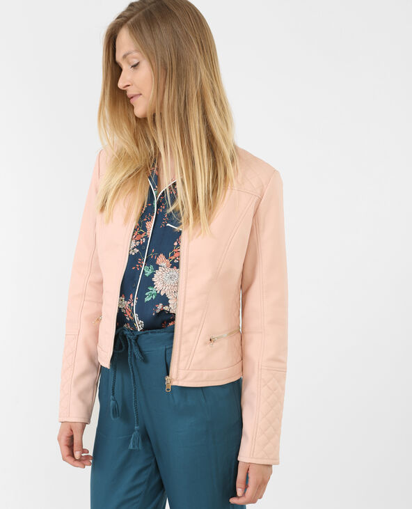 Veste biker rose clair - Pimkie