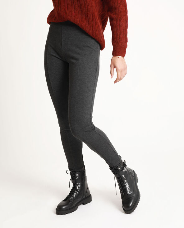 Legging mid waist gris chiné - Pimkie