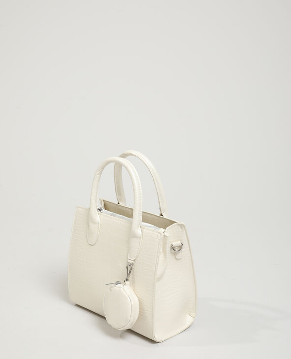 Sac à main croco rose clair - Pimkie