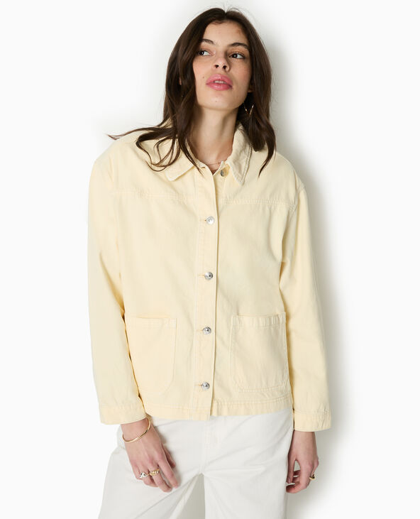 Surchemise en toile Jaune pâle - Pimkie