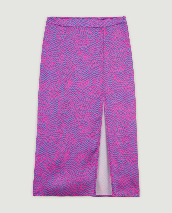 Jupe midi fendue violet - Pimkie