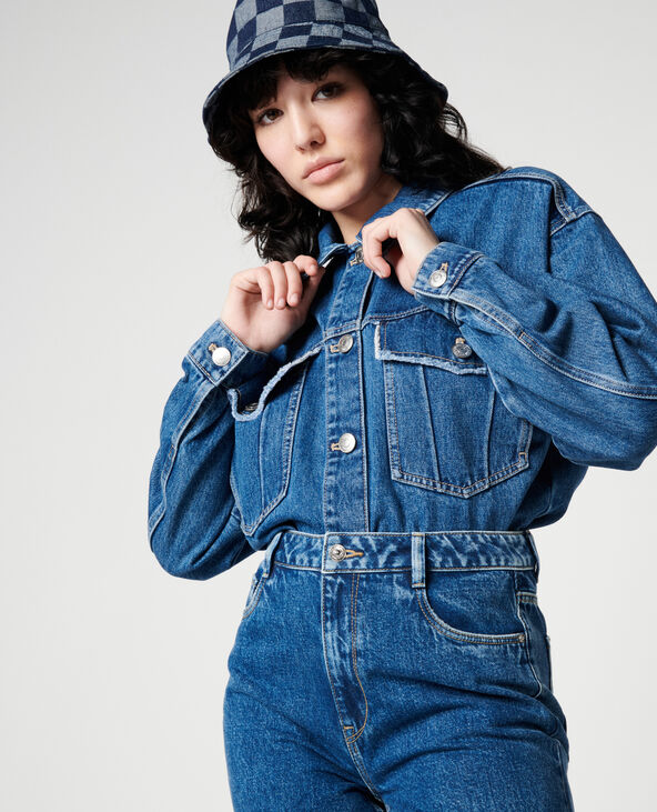 Veste en jean bleu foncé - Pimkie