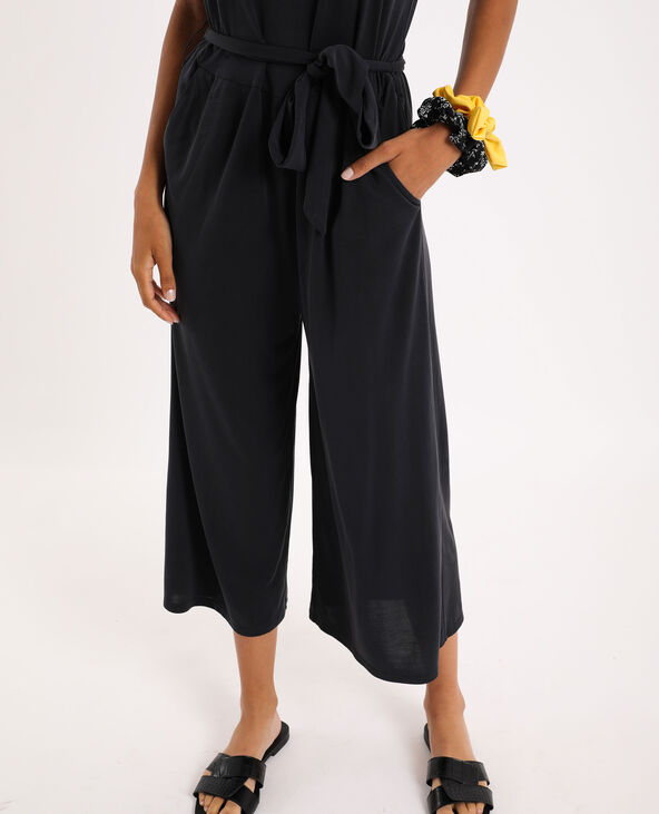 Combi-pantalon fluide noir - Pimkie