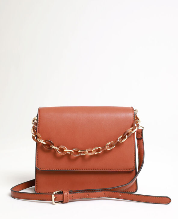 Petit sac avec anse en écailles camel - Pimkie