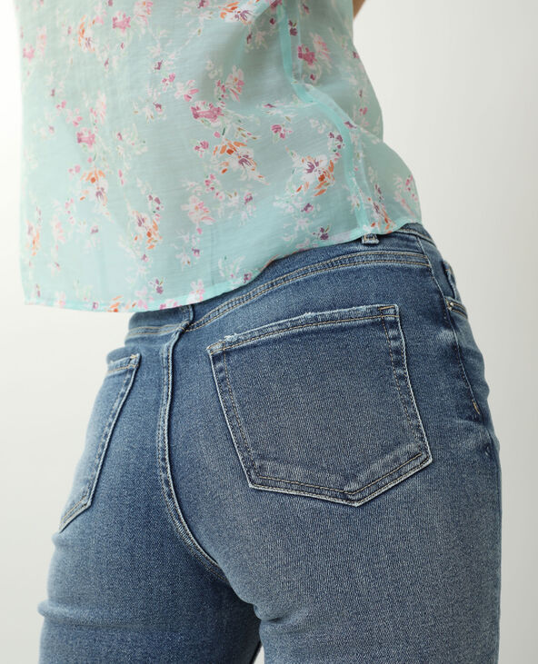 Jean straight taille haute bleu - Pimkie