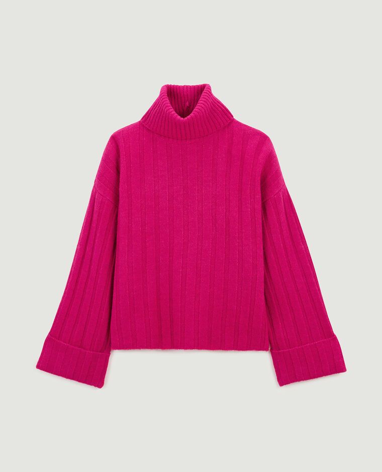 Pull à col roulé rose - Pimkie