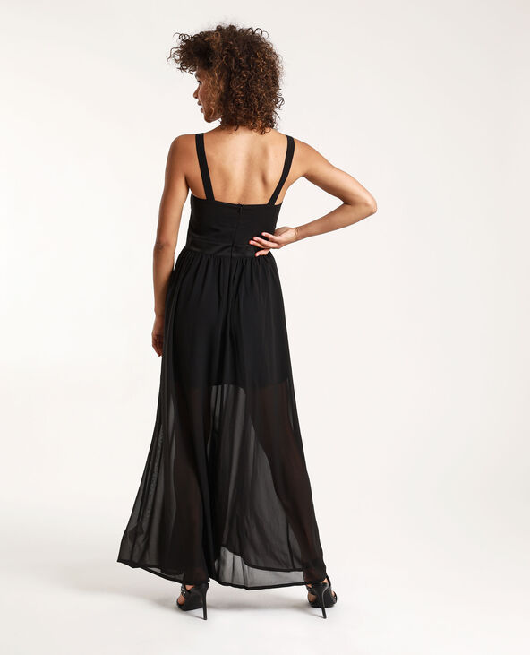 Robe longue Stéphanie Durant x Pimkie noir - Pimkie