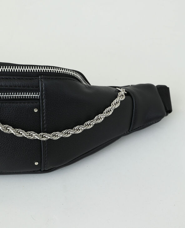 Sac banane simili cuir noir - Pimkie