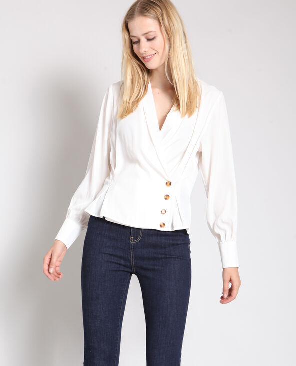Blouse croisée blanc - Pimkie