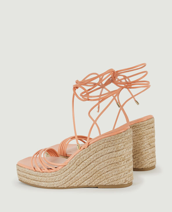 Sandales compensées rose clair - Pimkie