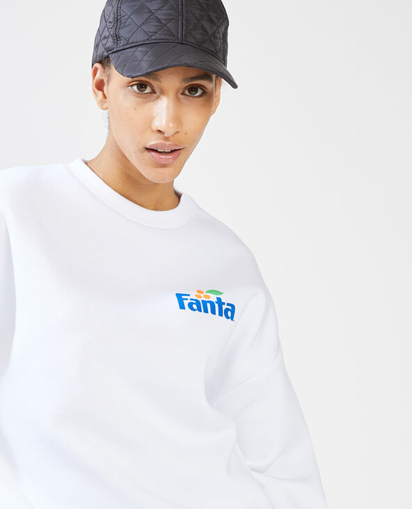 Sweat à inscription FANTA blanc - Pimkie