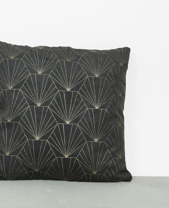 Housse de coussin art déco noir - Pimkie