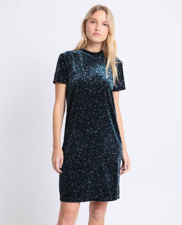 Robe léopard vert foncé - Pimkie