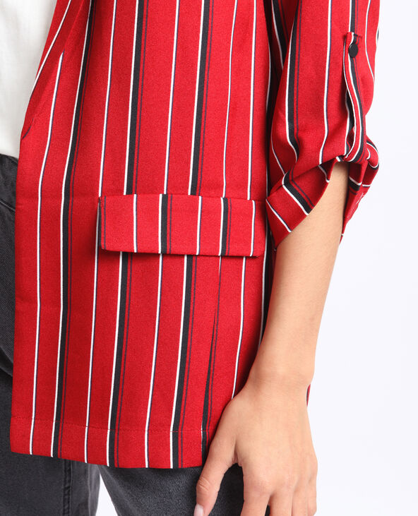 Blazer fluide bordeaux - Pimkie