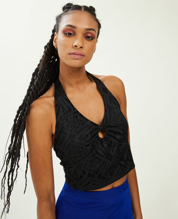 Top dos-nu avec anneau noir - Pimkie