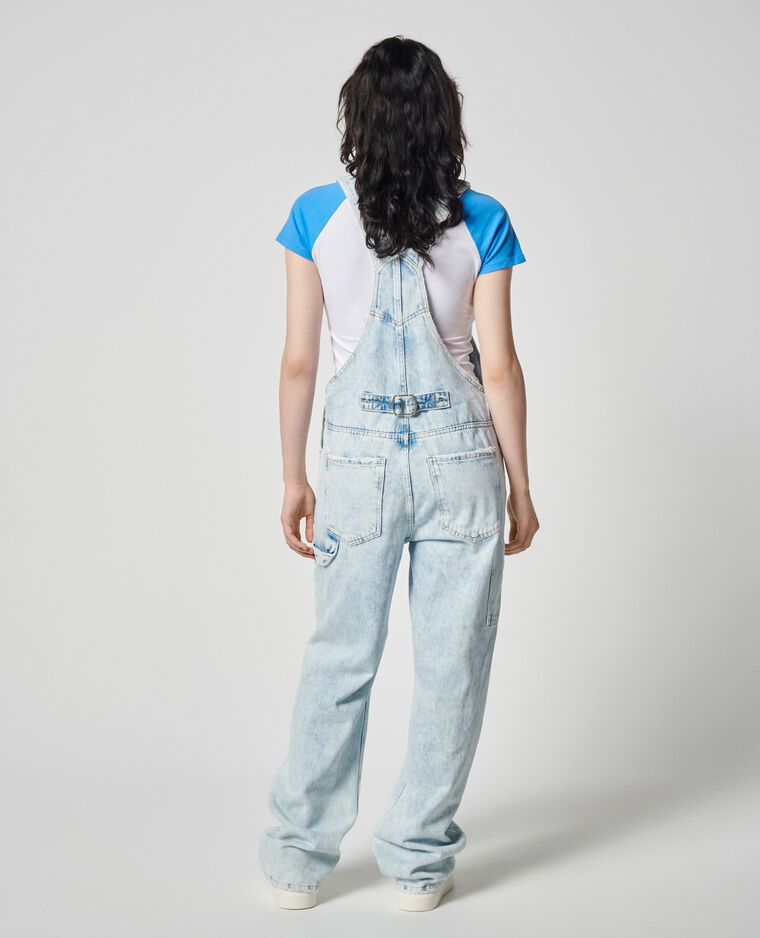 Salopette large et trashée bleu clair - Pimkie