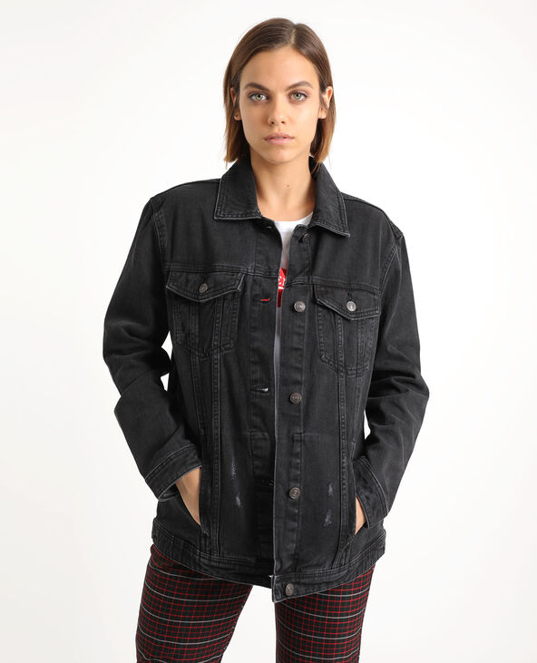 Veste en jean large Pimkie