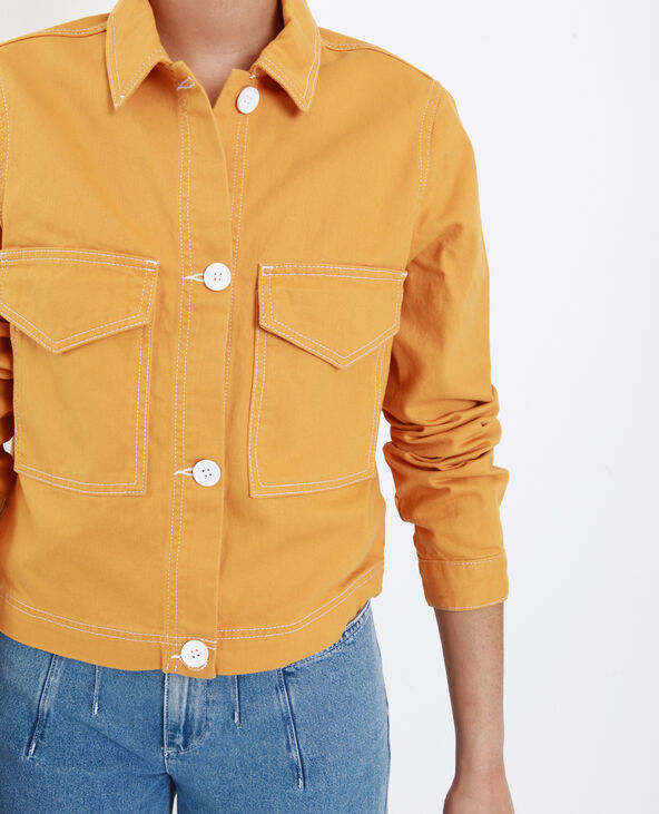 Veste droite jaune ocre - Pimkie