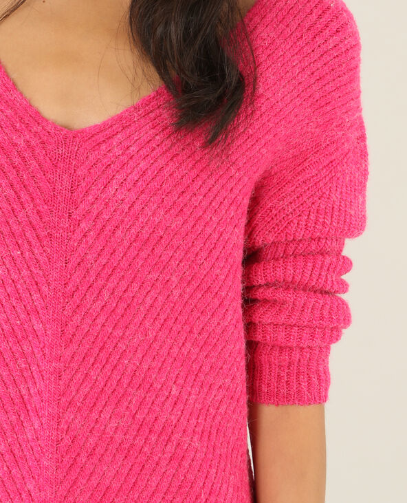 Pull en maille chaude rose fuchsia - Pimkie