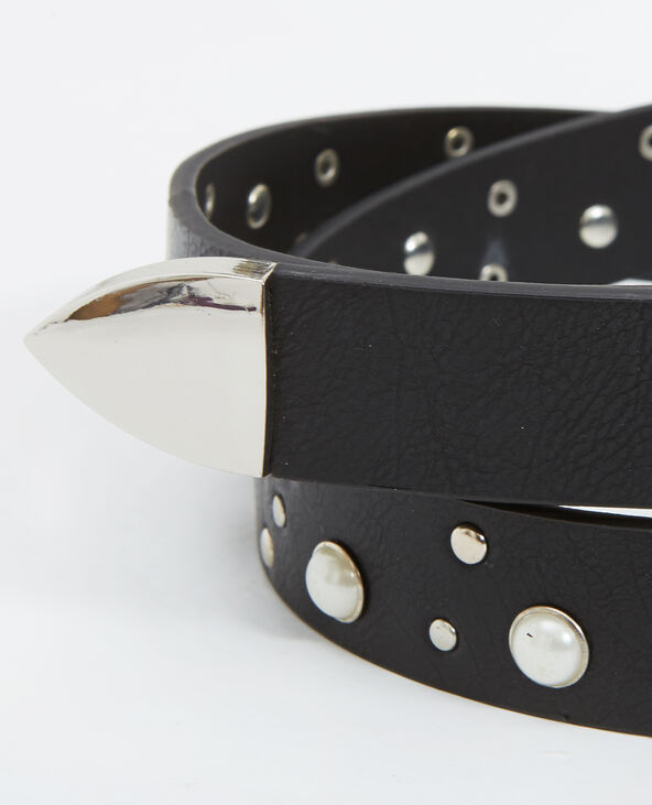 Ceinture à perles noir - Pimkie