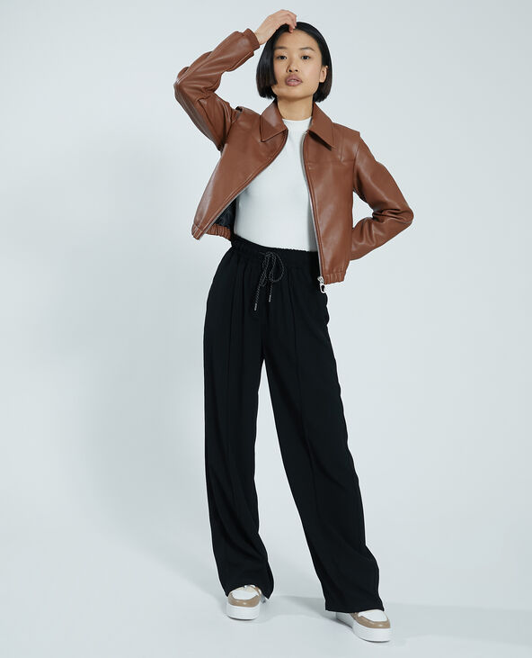Blouson simili cuir marron - Pimkie